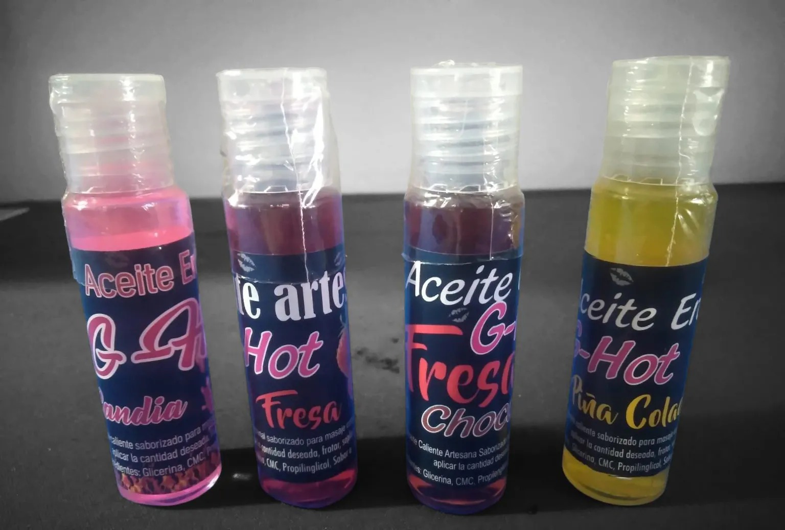 Aceite Caliente Comestible De Diferentes Sabores X Unidad